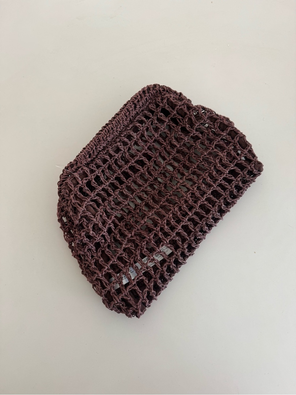 Nwot Free People Brown sand bound Crochet Clutch - Picture 7 of 10